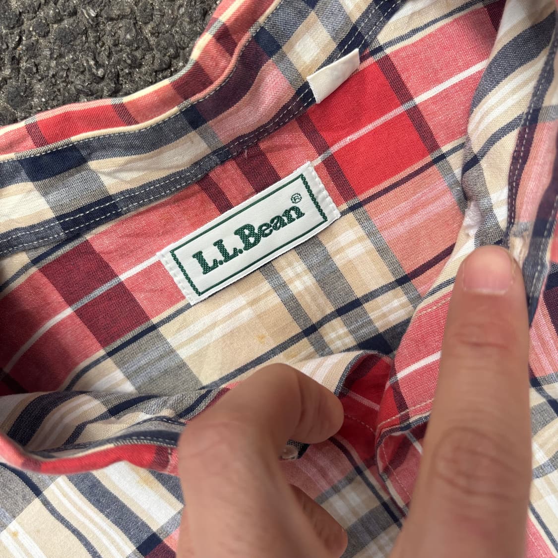 올드 엘엘빈 체크 셔츠 상품이미지3