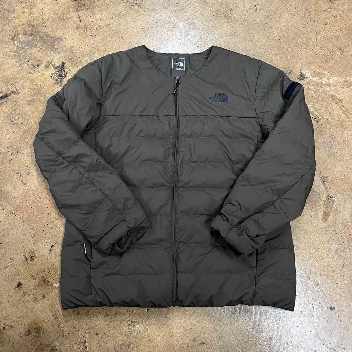 [정품/L] 노스페이스 그린 패딩 자켓 b8 상품이미지1