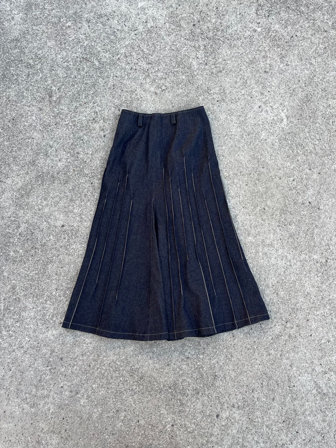 Vintage (japan made) 데님 롱스커트 상품이미지3