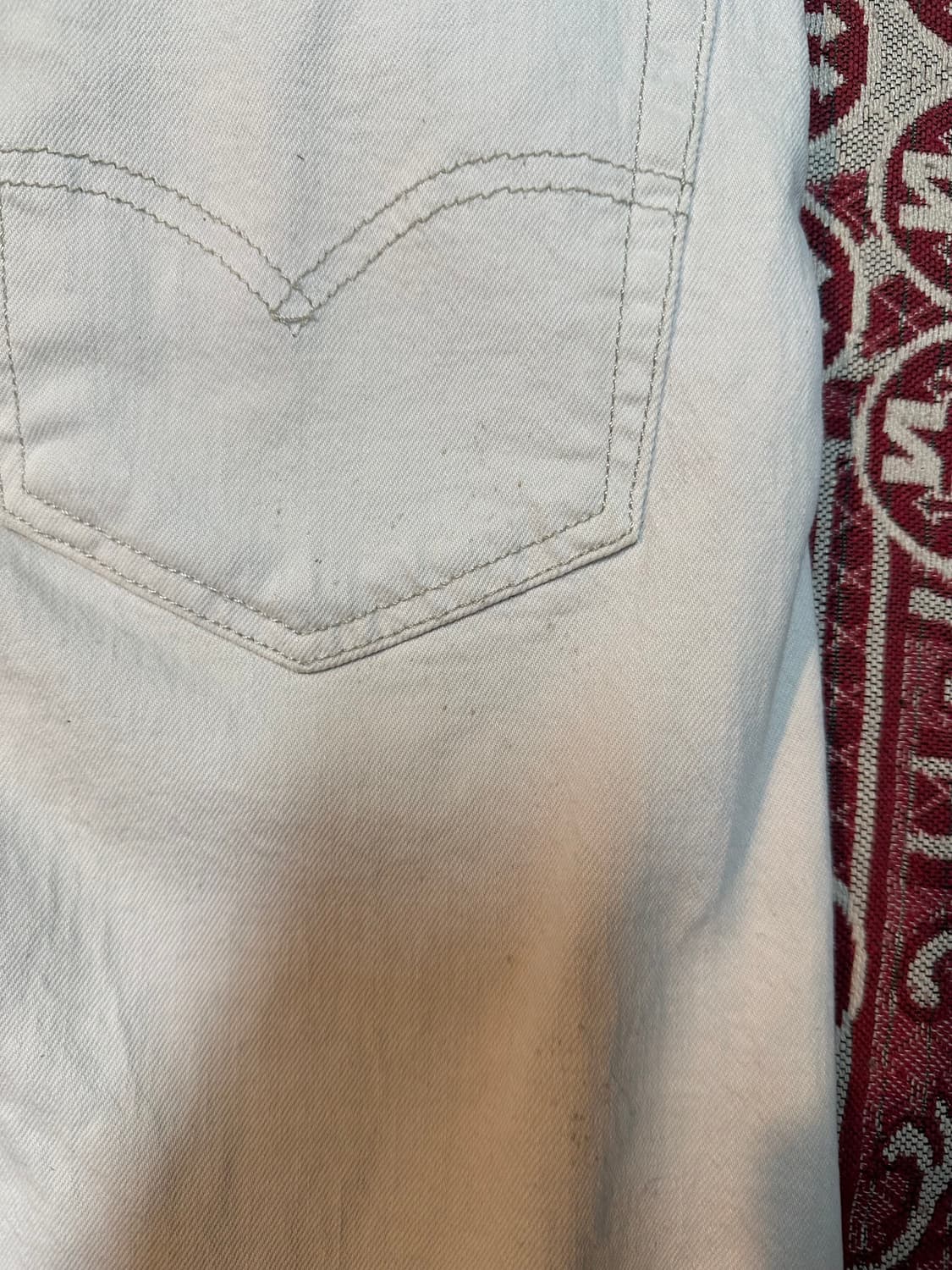 리바이스 502 화이트 데님 상품이미지6