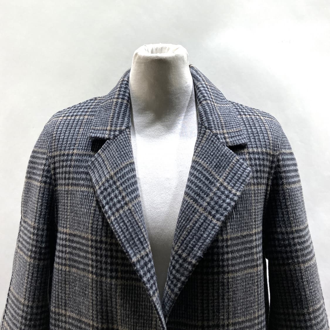 지고트 여성모직코트 울 체크 55-66  상품이미지2