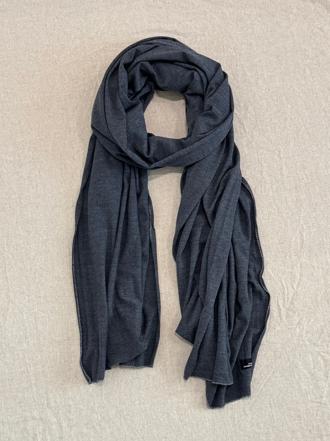 꼼데가르송 그레이 코튼 머플러 상품이미지1