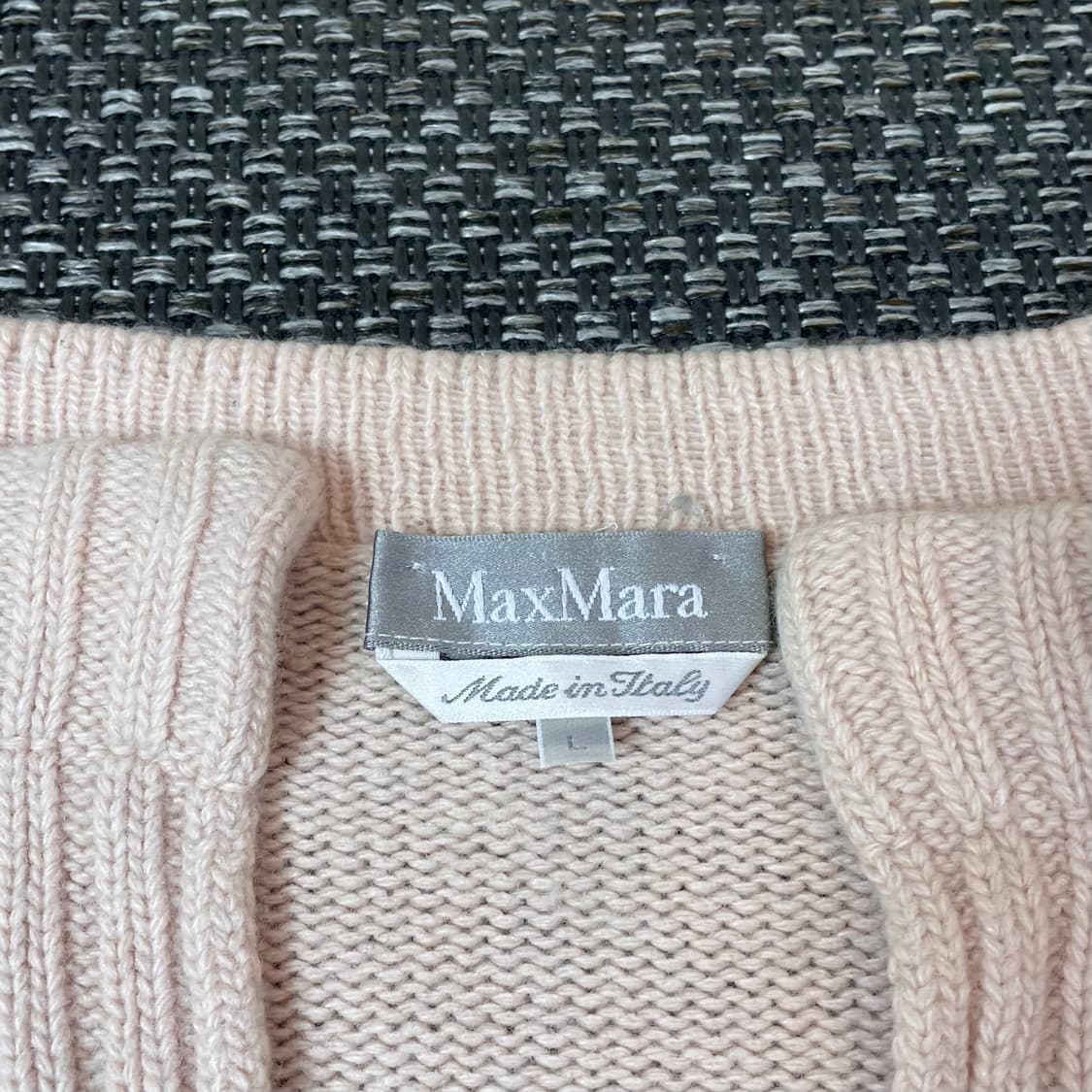 막스마라 연핑크 니트 가디건 L 상품이미지5
