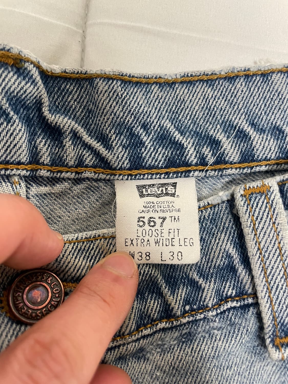 90s 리바이스 567 38x30 상품이미지5