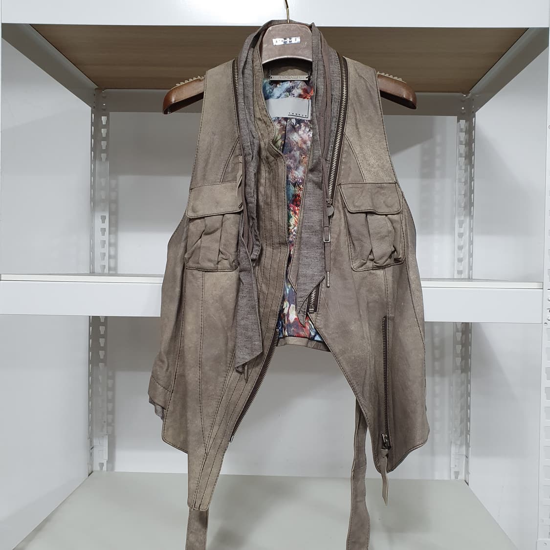 Tankus 그런지 램스킨 양가죽 베스트 조끼 상품이미지1