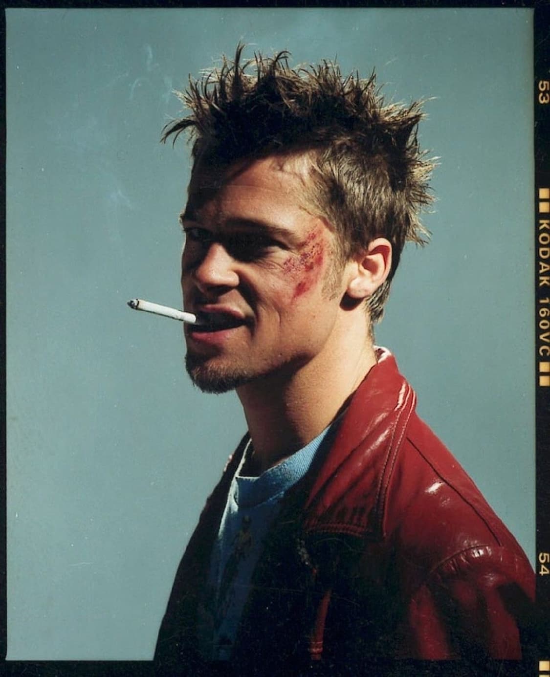 80's 빈티지 버건디 레더 자켓 파이트클럽 타일러 더든 상품이미지10