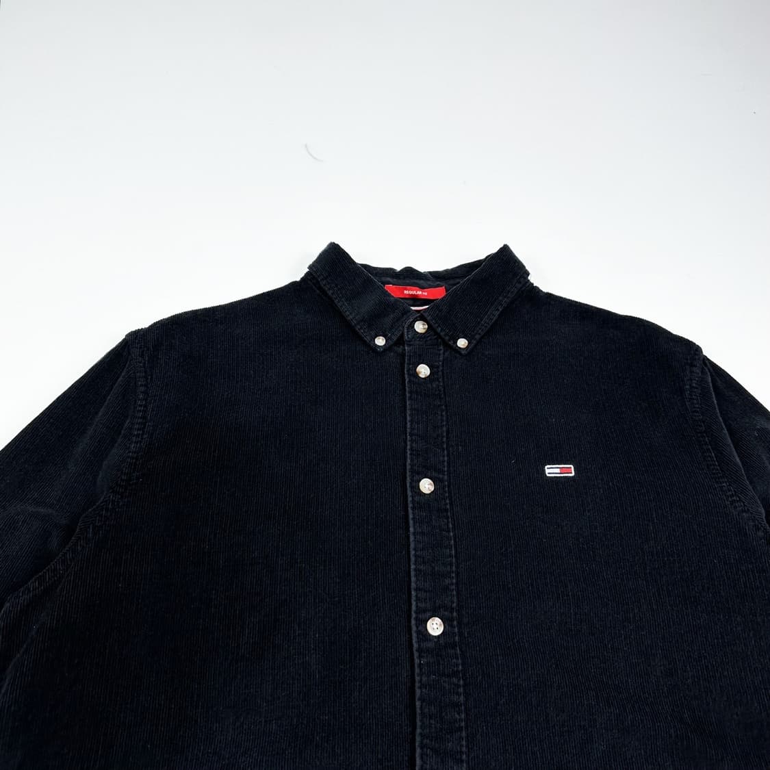 타미힐피거 플래그 코듀로이 골덴 블랙 셔츠 (XL) 상품이미지1