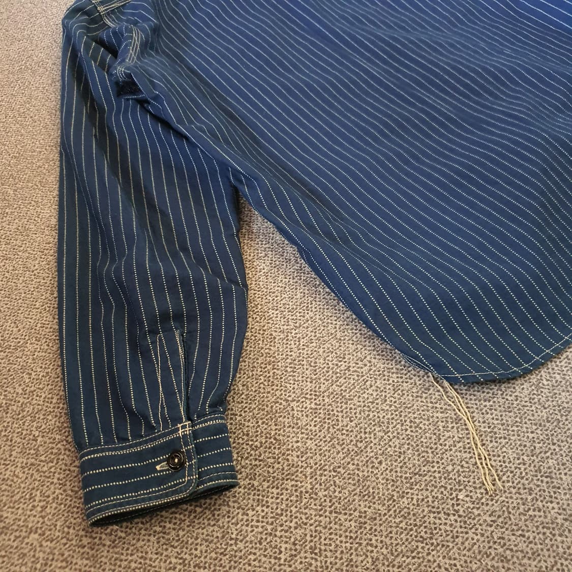 리얼맥코 더블 다이아몬드 와바시 스트라이프 워크 셔츠 상품이미지9