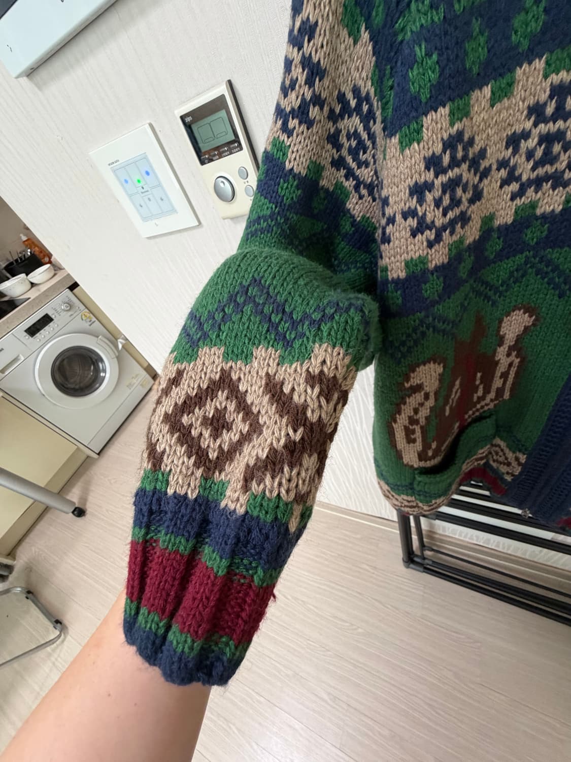 펜필드 빈티지 노르딕 웨스턴 코위찬 니트 집업 상품이미지6