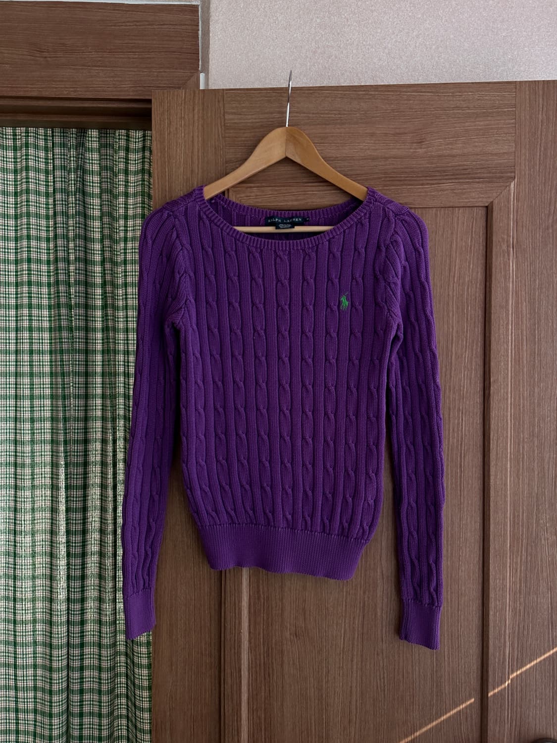 폴로 랄프로렌 여성 꽈배기 니트 M 상품이미지2