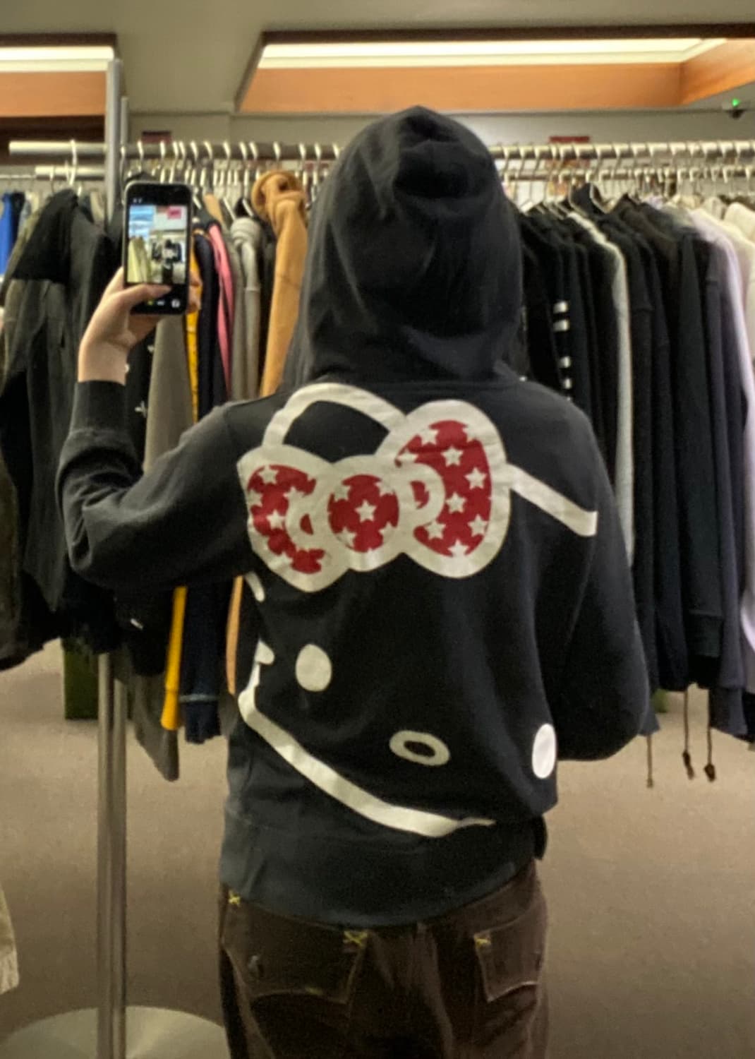 M)Hello Kitty 빈티지 여성 캐릭터 후드집업 상품이미지3