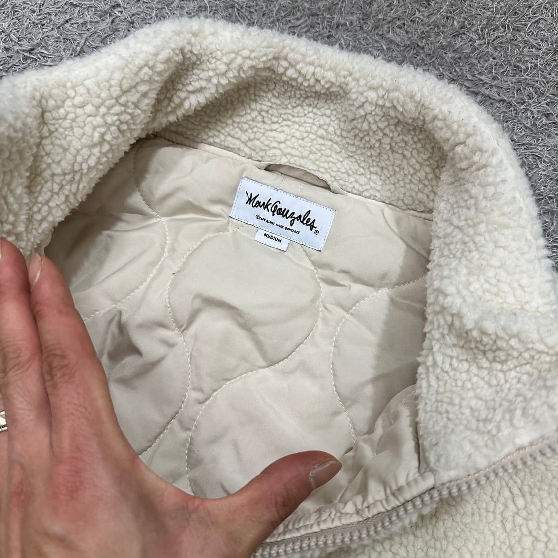 [100] 마크곤잘레스 누빔양털후리스점퍼 상품이미지4