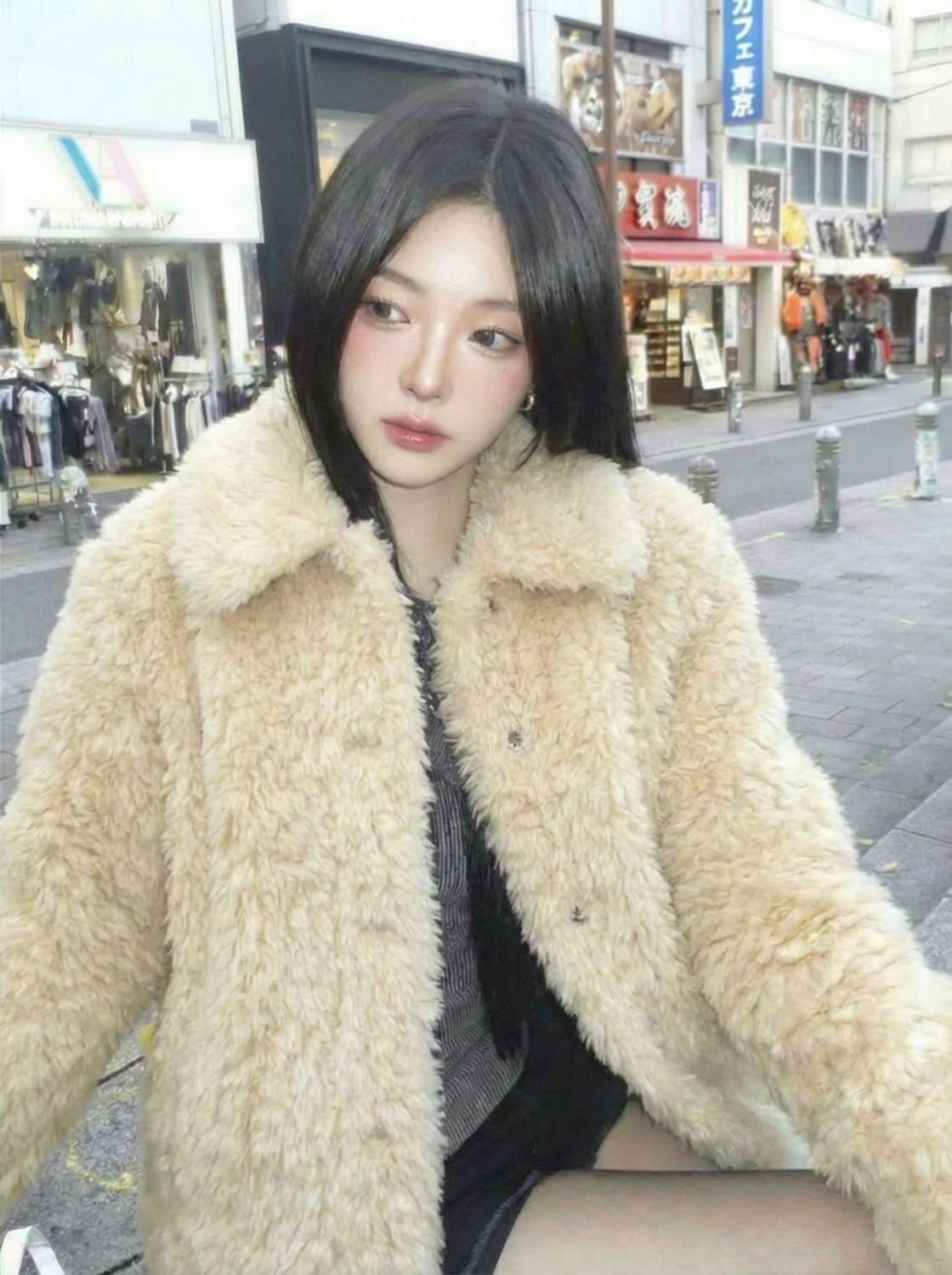 (무료배송) 고퀄 리얼 양모 램스울 퍼자켓 새 것 상품이미지7