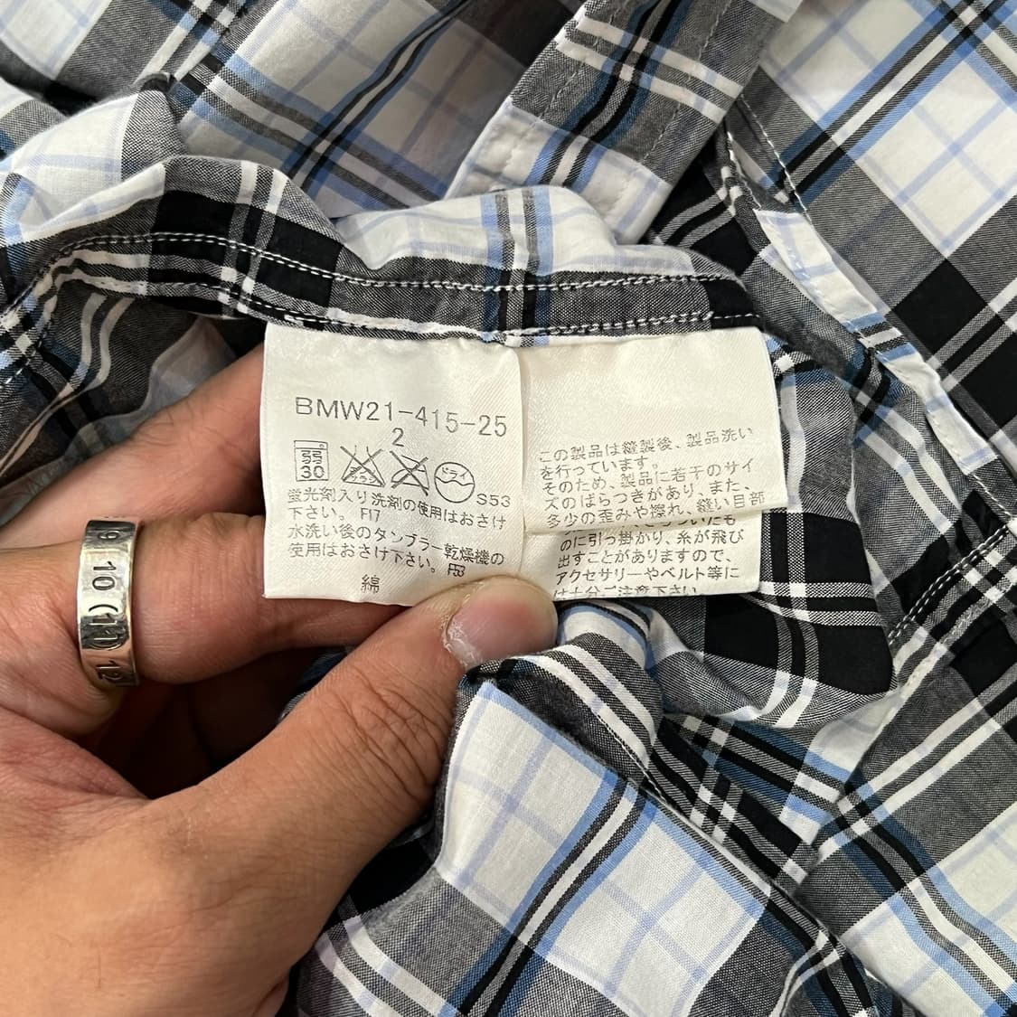  버버리 블랙라벨 노바체크 하프셔츠 y12581 상품이미지9
