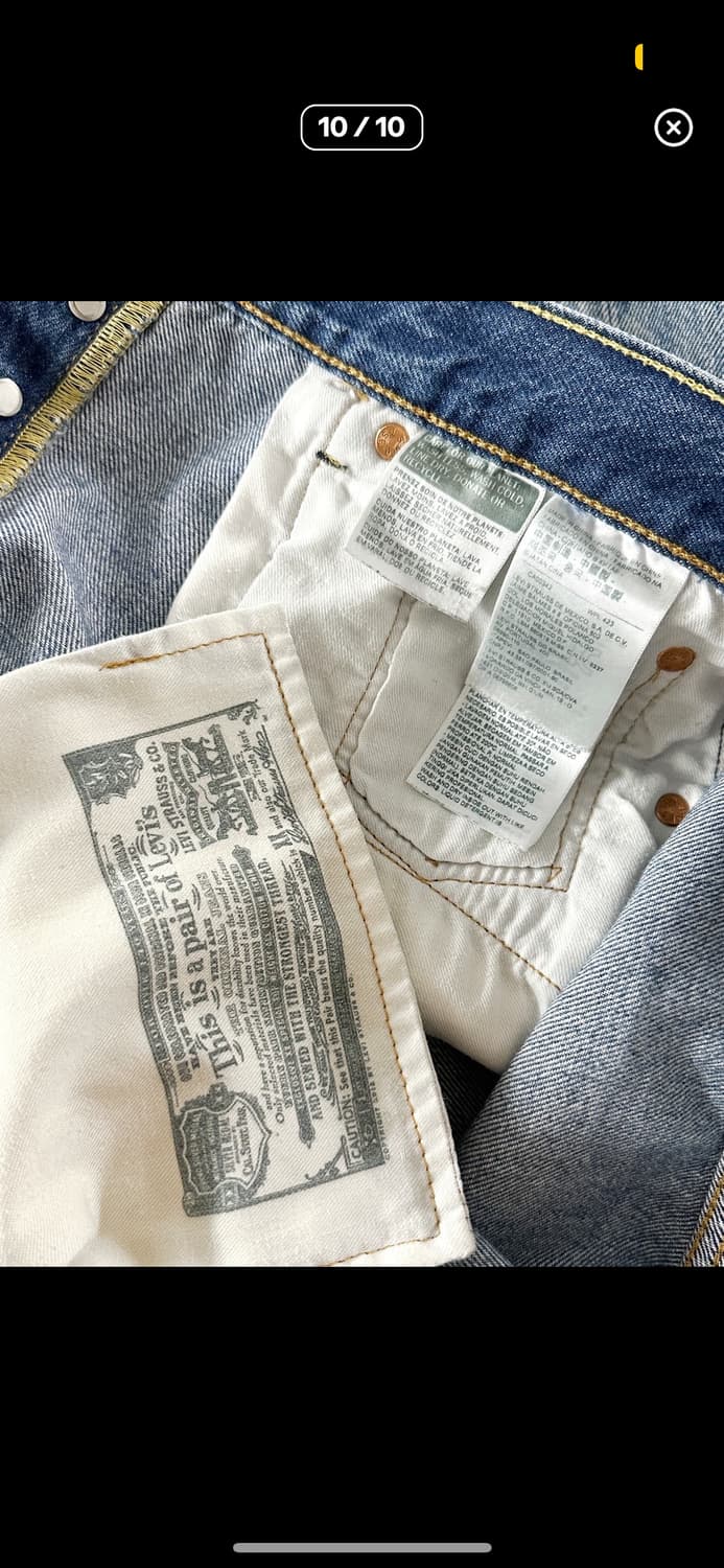 리바이스 501 워싱 디스진 32/32 상품이미지9