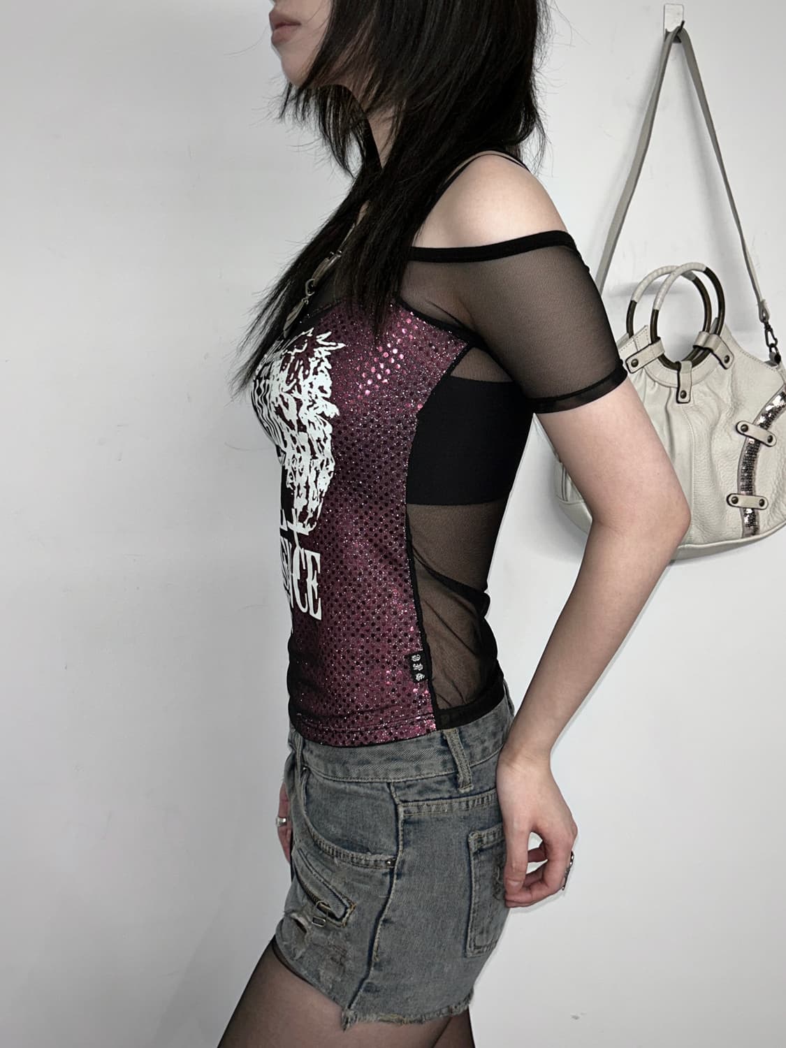 See Through Sprinkle Layered Top 상품이미지3