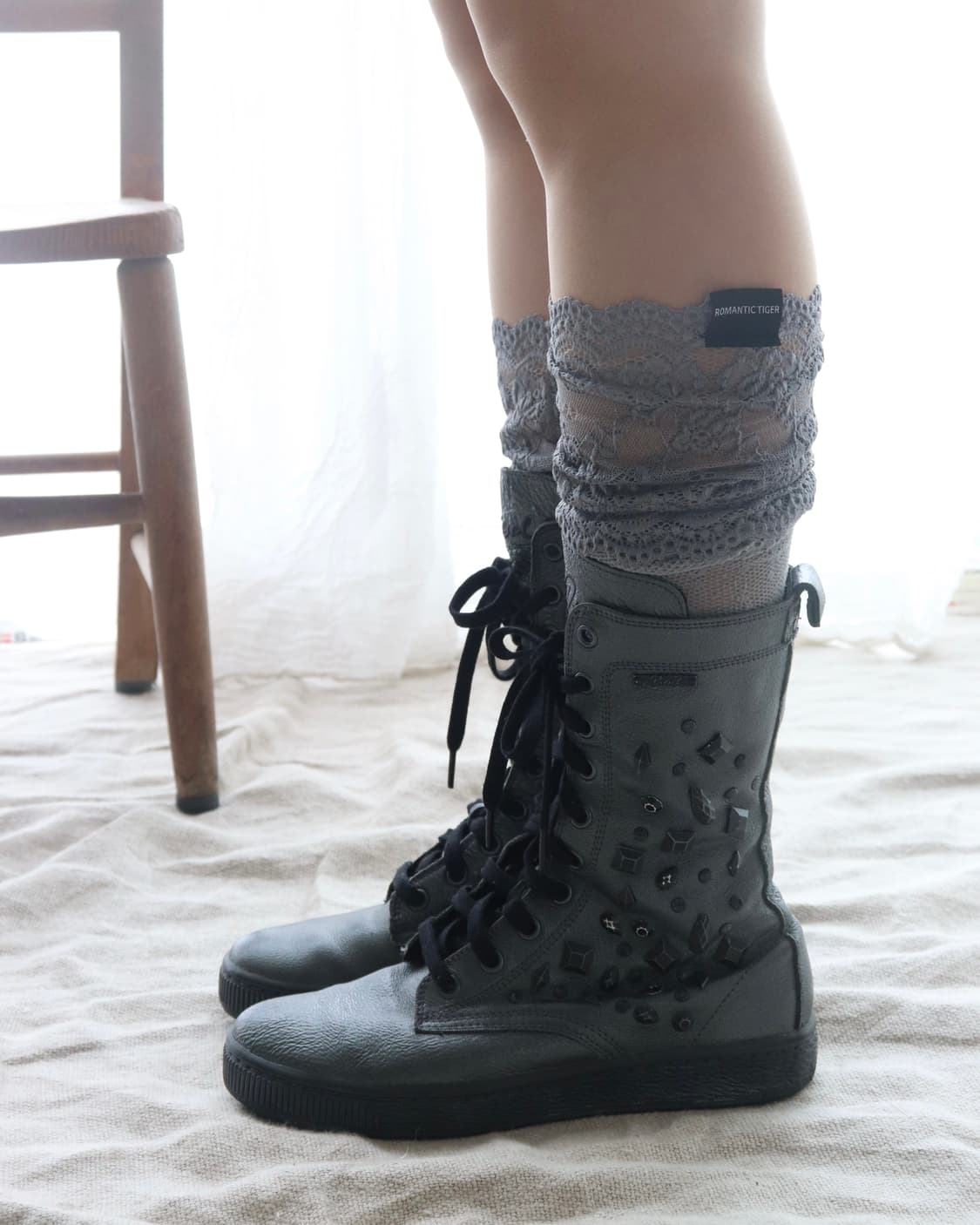 [Diesel] Stud Lace-Up Boots 상품이미지2