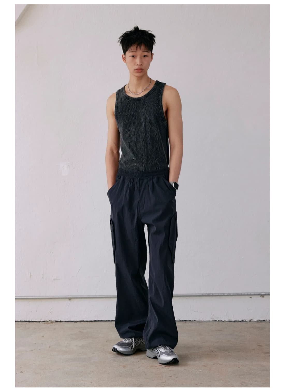 벨리에 웨이비 카고 팬츠 네이비 m 상품이미지1