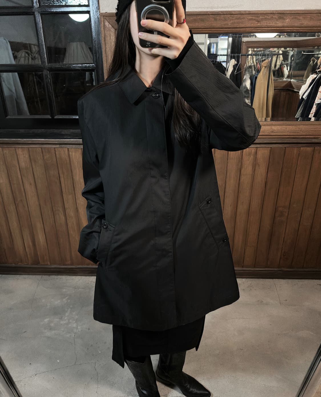 NEWYORKER quilted liner balmacaan coat 상품이미지2