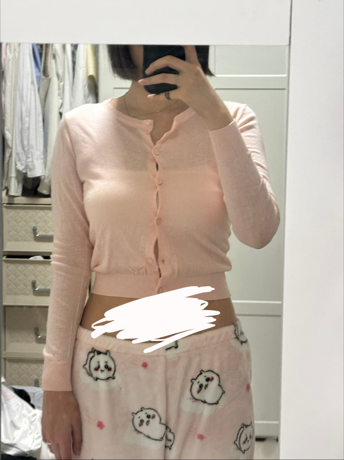 빈티지 레이온 가디건 핑크 로페피크닉 상품이미지2