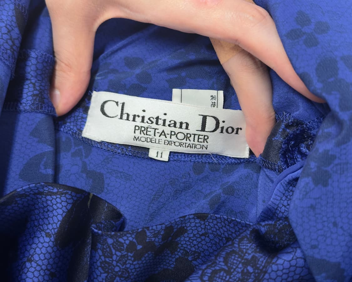 90s Christian Dior Scarf Blouse 상품이미지1