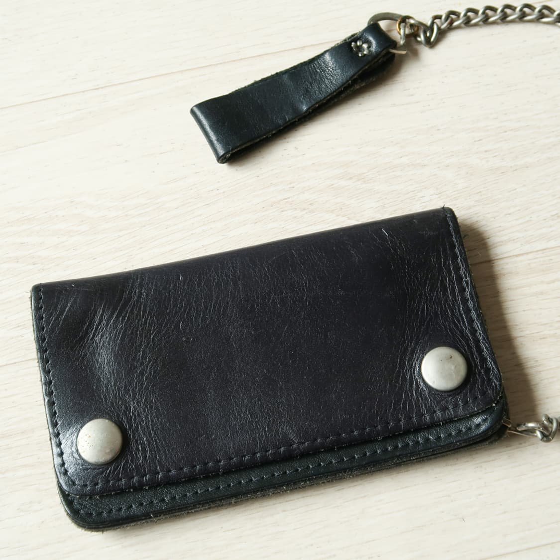 빈티지 7-80s 레더 트러커 지갑 상품이미지3