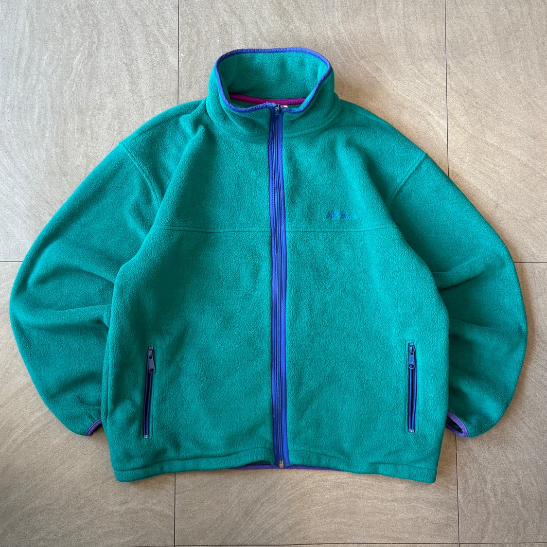 90s L.L.bean 90년대 생산 엘엘빈 그린 플리스 자켓 상품이미지1