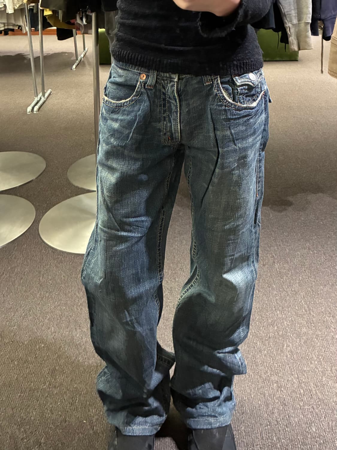 32)Japanese vintage 포켓 디테일 스트레이트핏 데님팬츠 상품이미지2