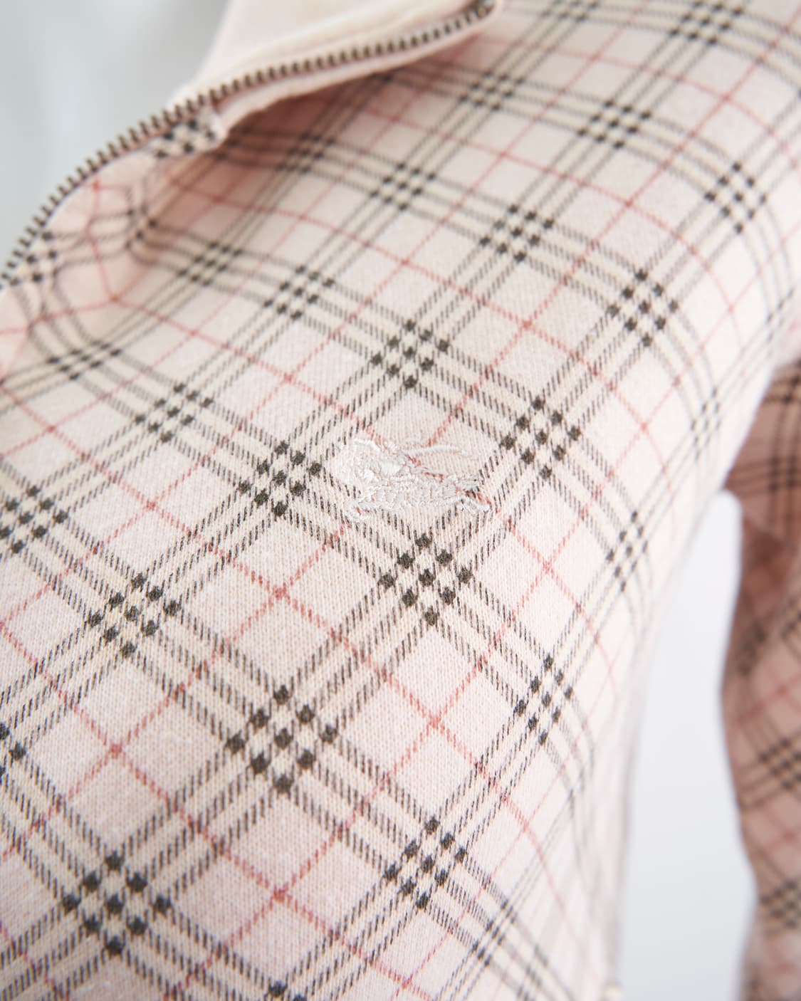 Burberry 블루라벨 핑크 노바체크 집업 상품이미지4