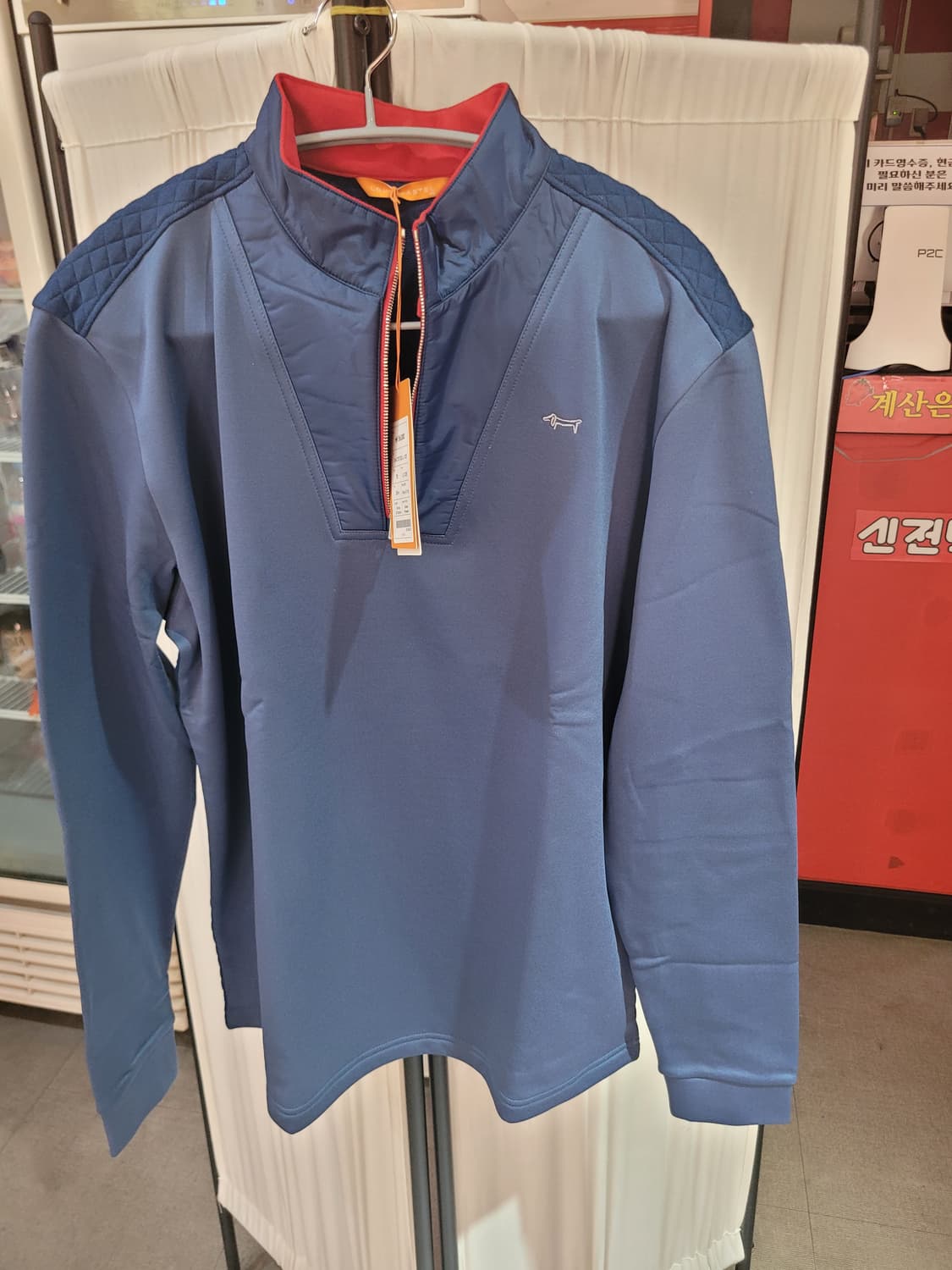 루이까스텔 우븐퀼팅 긴팔셔츠 105/새상품 상품이미지1