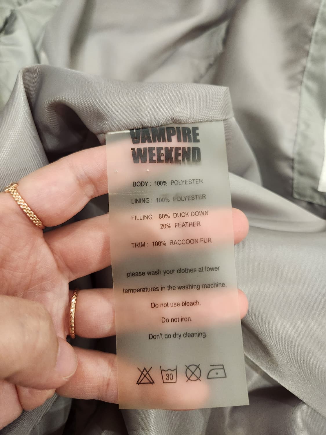 벰파이어위켄드 덕다운사파리형패딩점퍼 상품이미지2