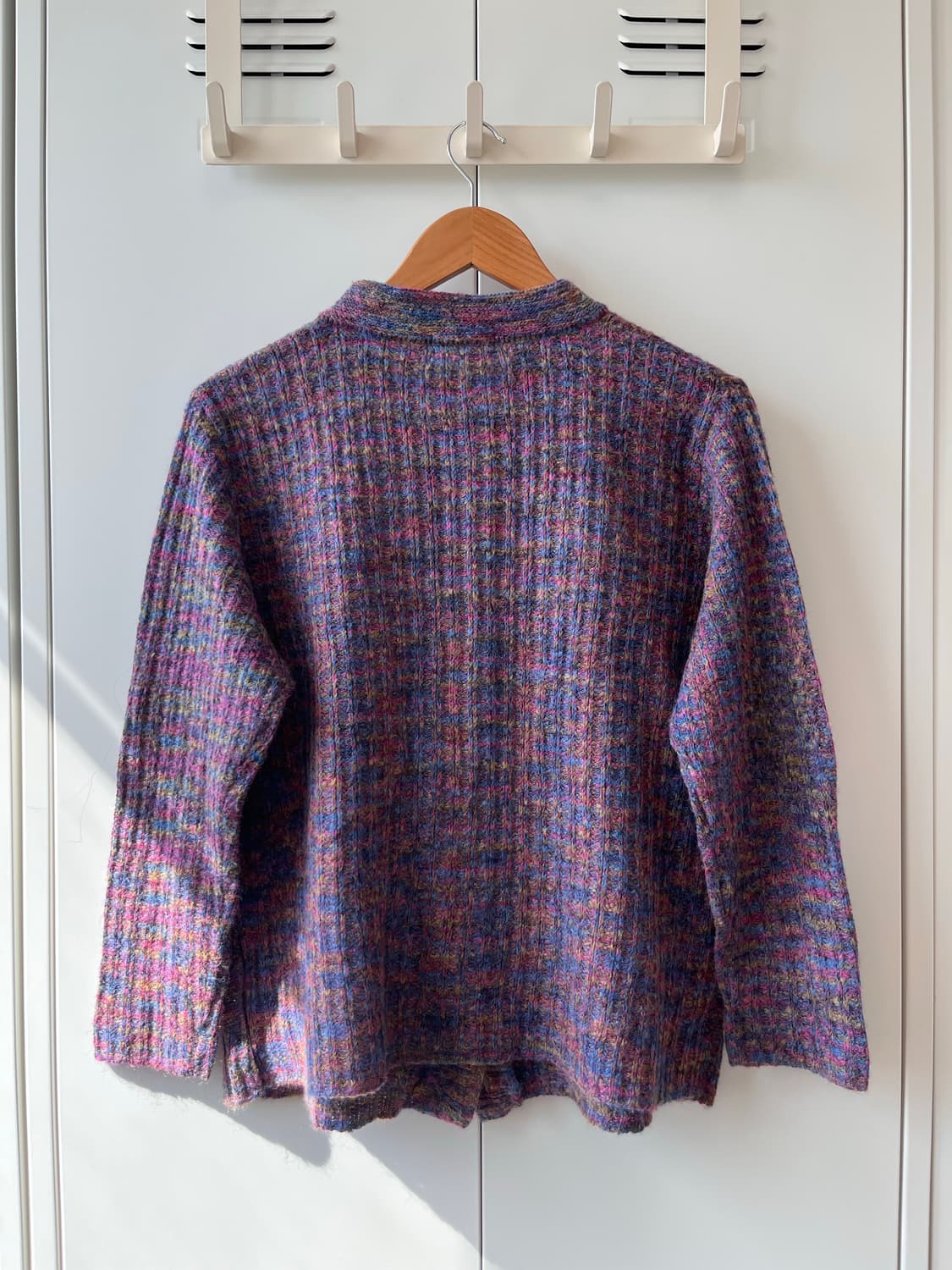 Leaure 무지개 니트 가디건 미사깔 임수정 상품이미지8