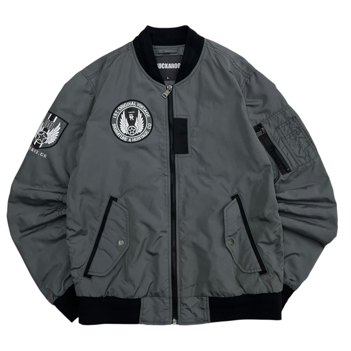 버커루 그레이 항공자켓 L 상품이미지4