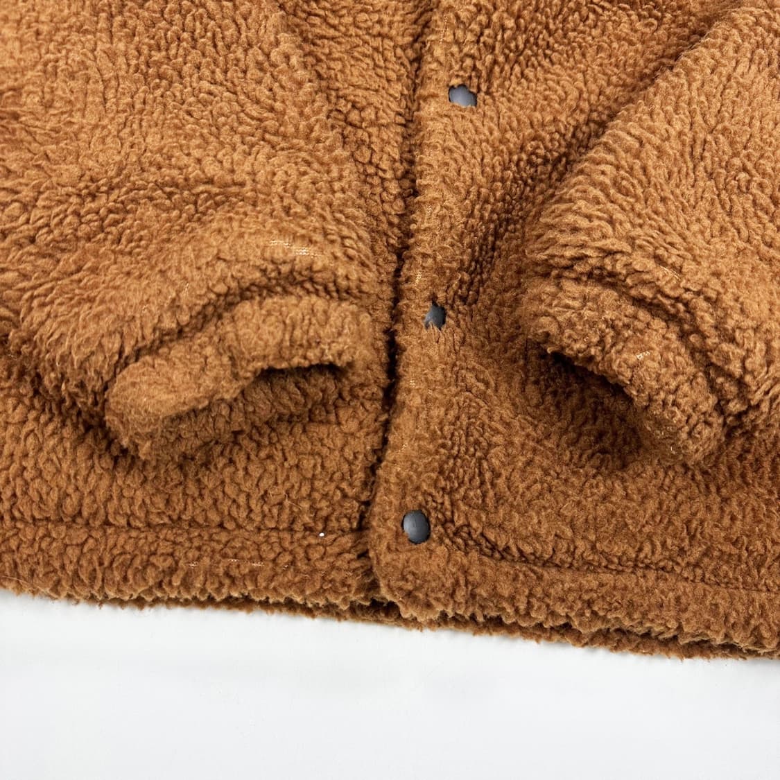 타미힐피거 플래그 브라운 후리스 버튼자켓 (S) 상품이미지6