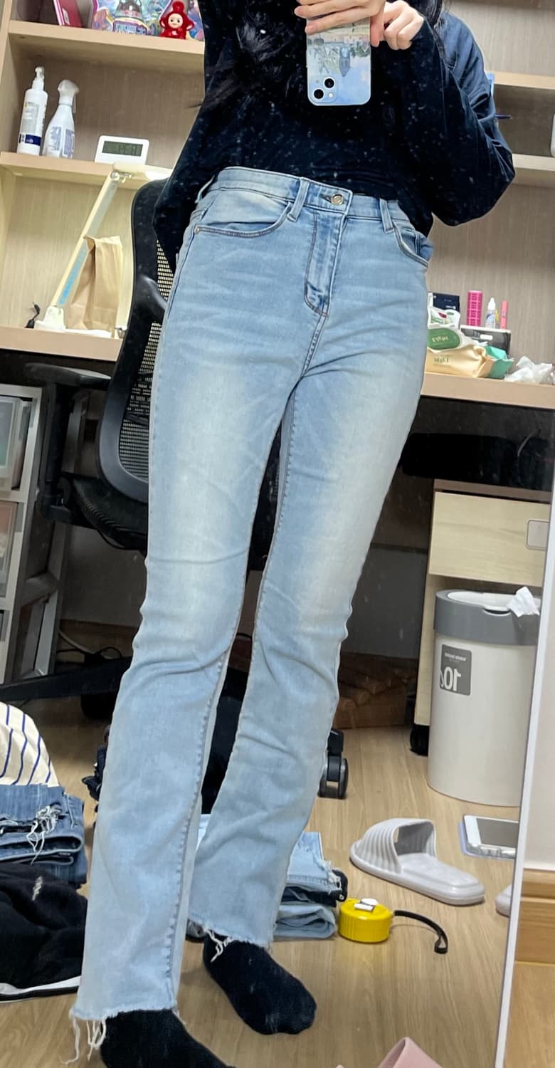 로엠 연청 부츠컷 데님 상품이미지5