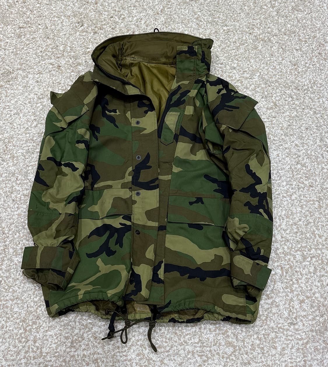 (택포)미군 우드랜드 고어텍스 야상 2세대 ecwcs XS사이즈 상품이미지1