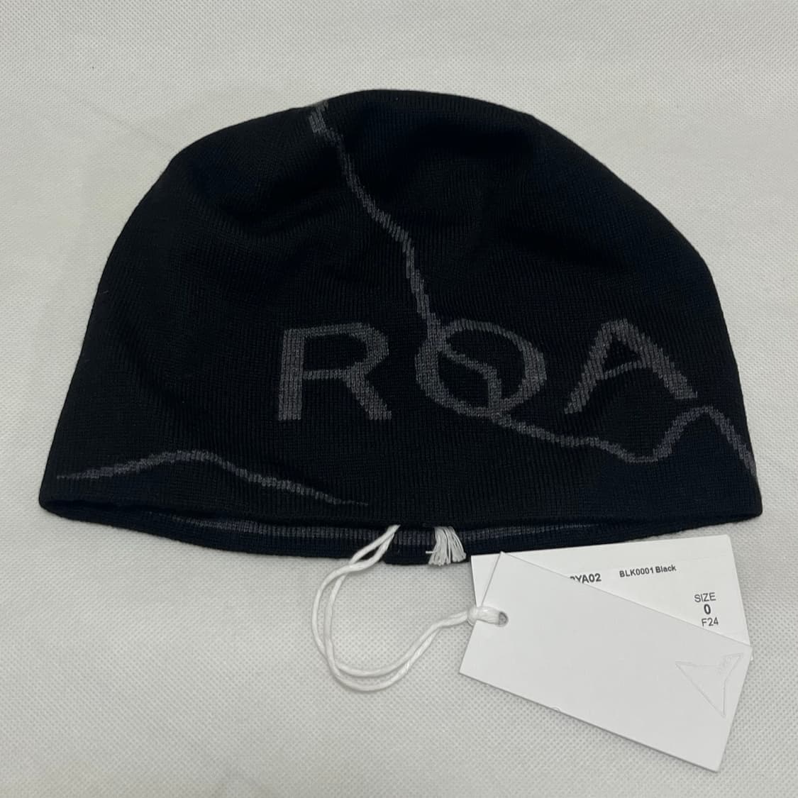 로아 하이킹 25fw 로고 울 비니/블랙 상품이미지1