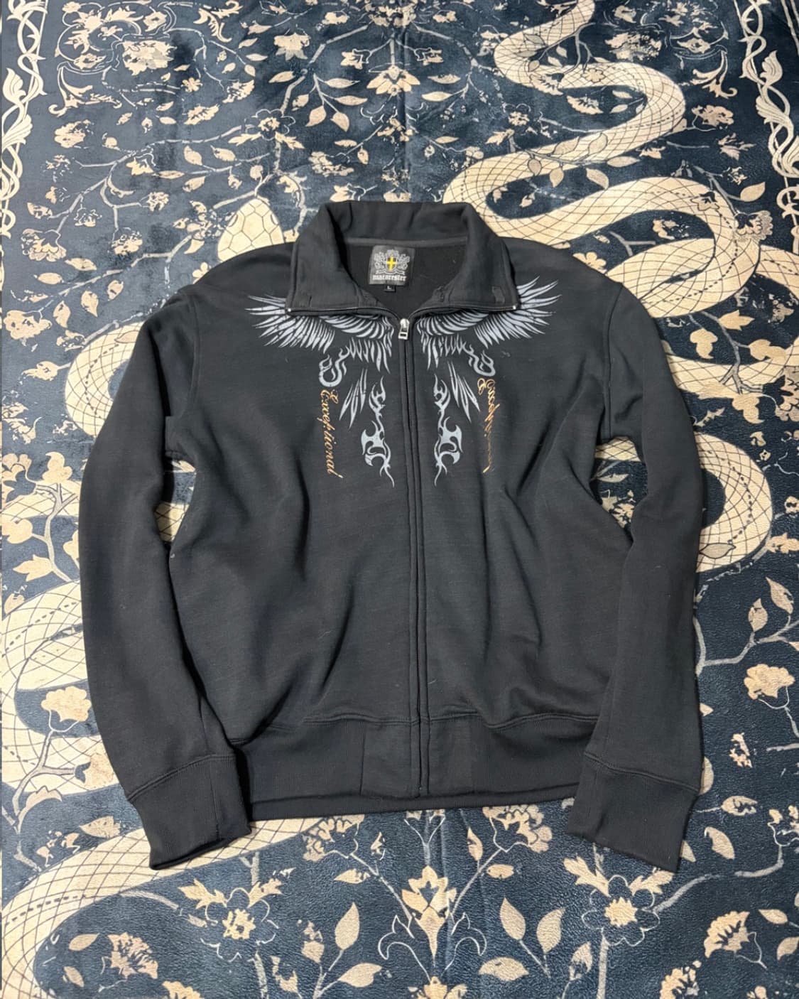 00's Gothic wing lettering jersey unisex 상품이미지2