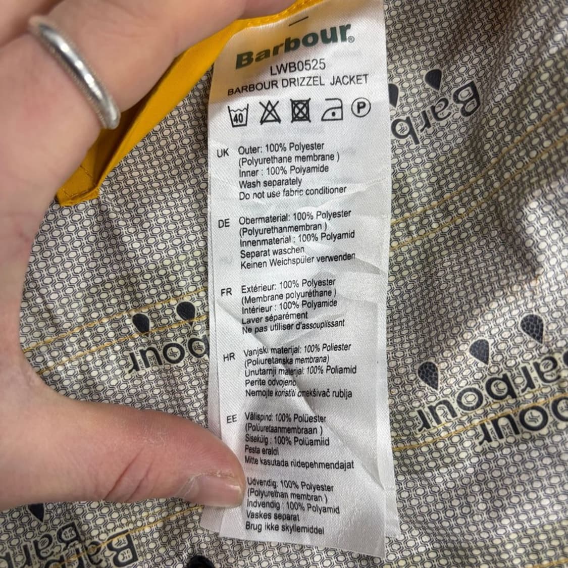 바버 워터프루프 브레더블 자켓 v2208 상품이미지9