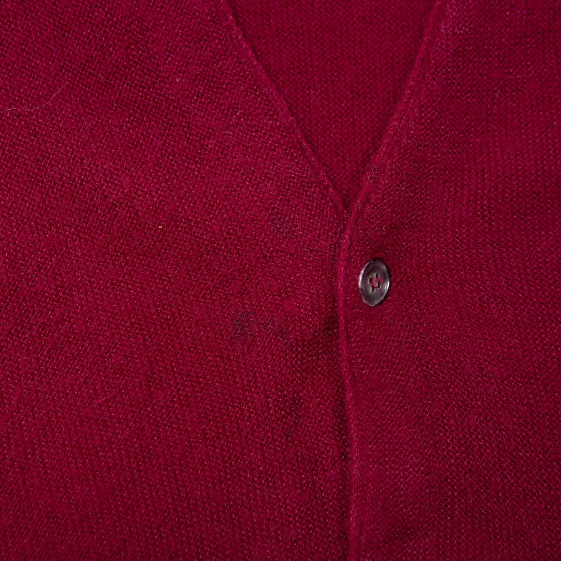 80s IZOD 라코스테 아크릴 가디건 버건디 상품이미지6
