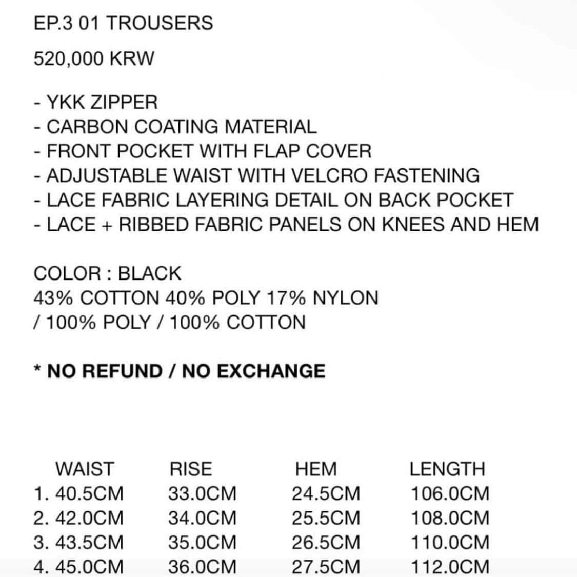 Xlim ep.3 01 trousers 상품이미지2