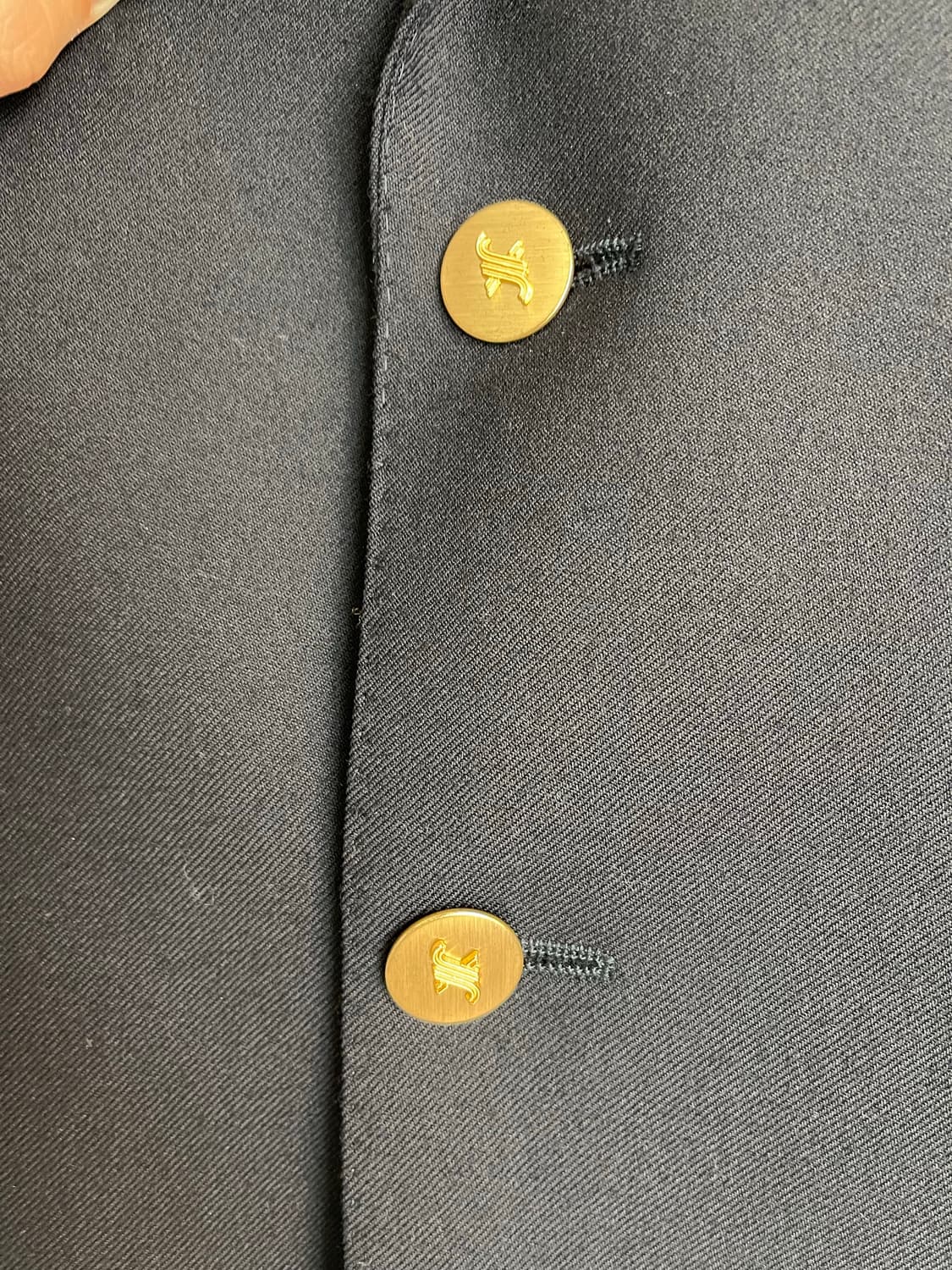 JAEGER 빈티지 영국 생산 네이비 금장 블레이저 46S 상품이미지3