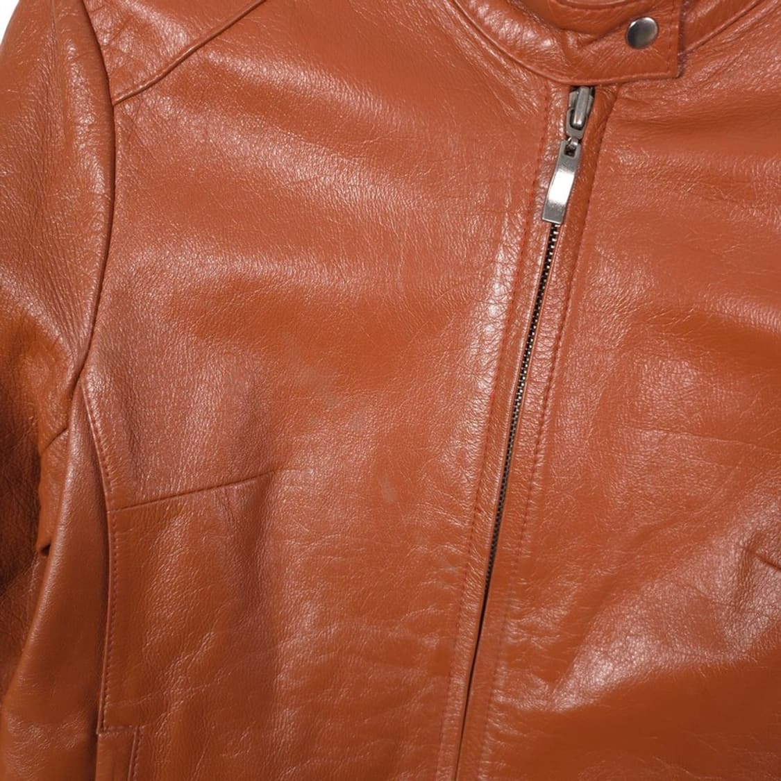 Selcoordi 리얼 카우레더 스탠드카라 자켓 66 상품이미지5