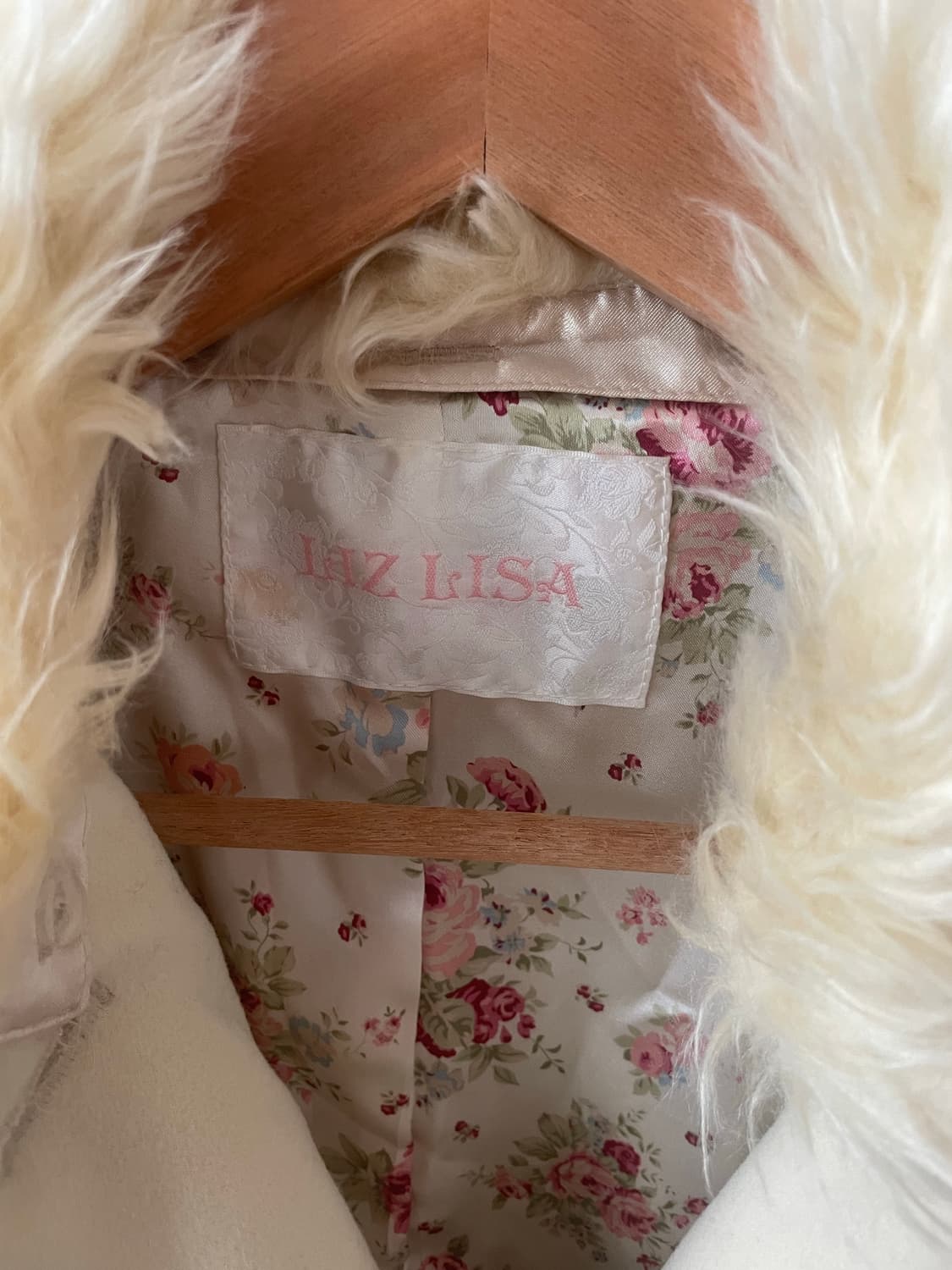 모리걸 빈티지 리즈리사 Liz Lisa 퍼 카라 코트 🤍💛🌸 상품이미지3