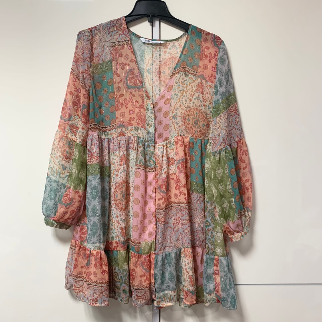 자라 패치워크 원피스 상품이미지7