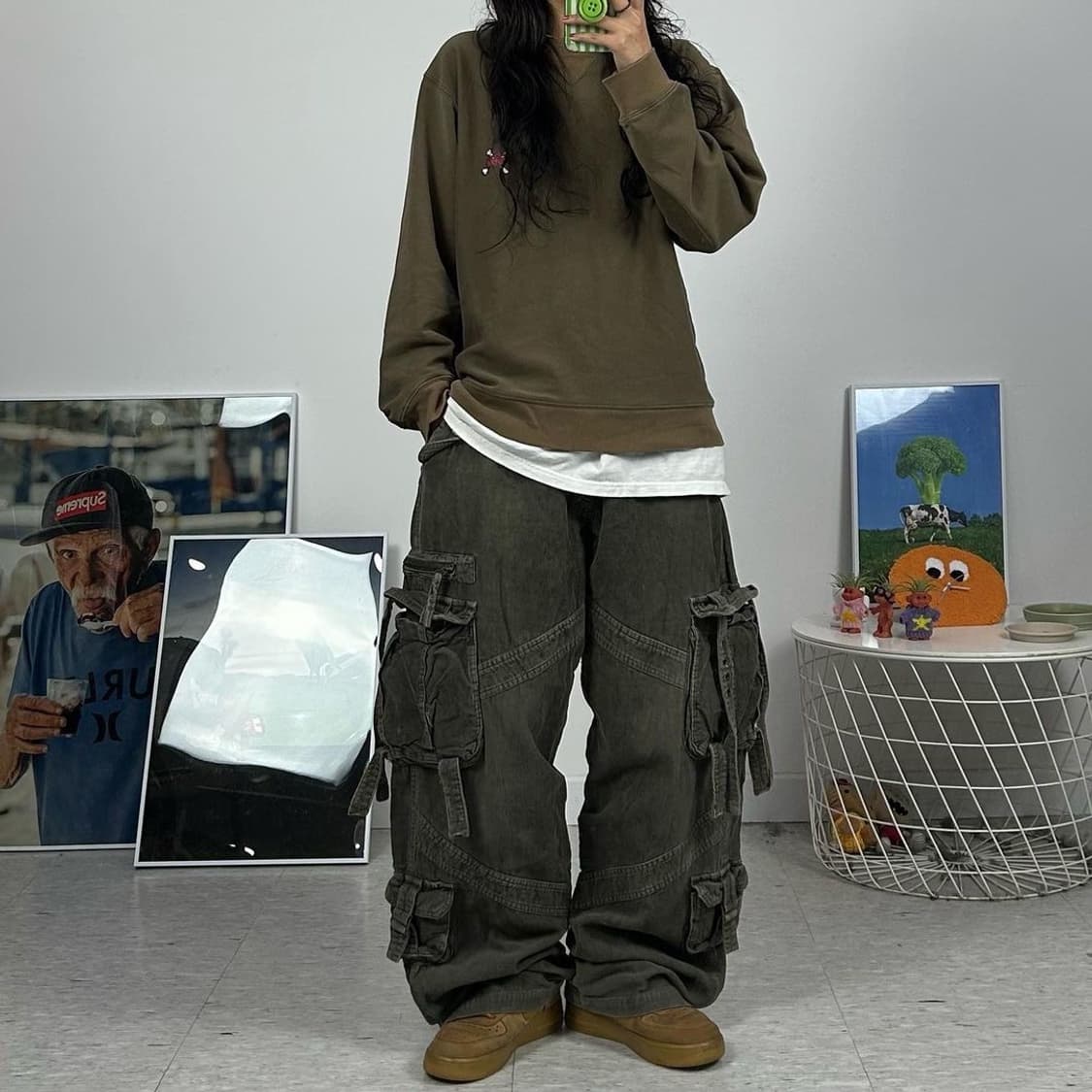 vintage corduroy gargo pants 상품이미지3