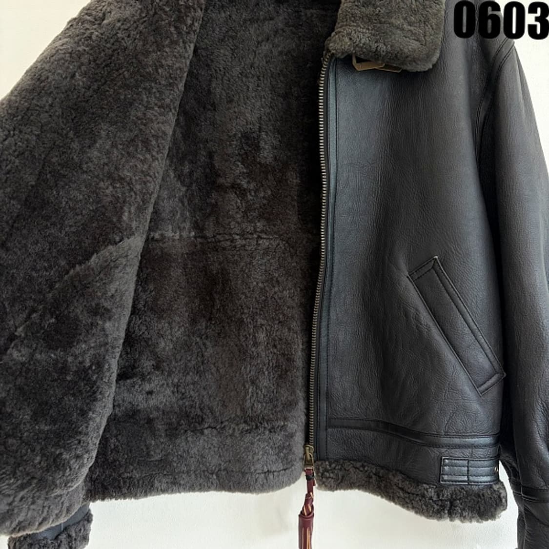 양가죽 B-3 플라이트 자켓 L 0603  상품이미지8