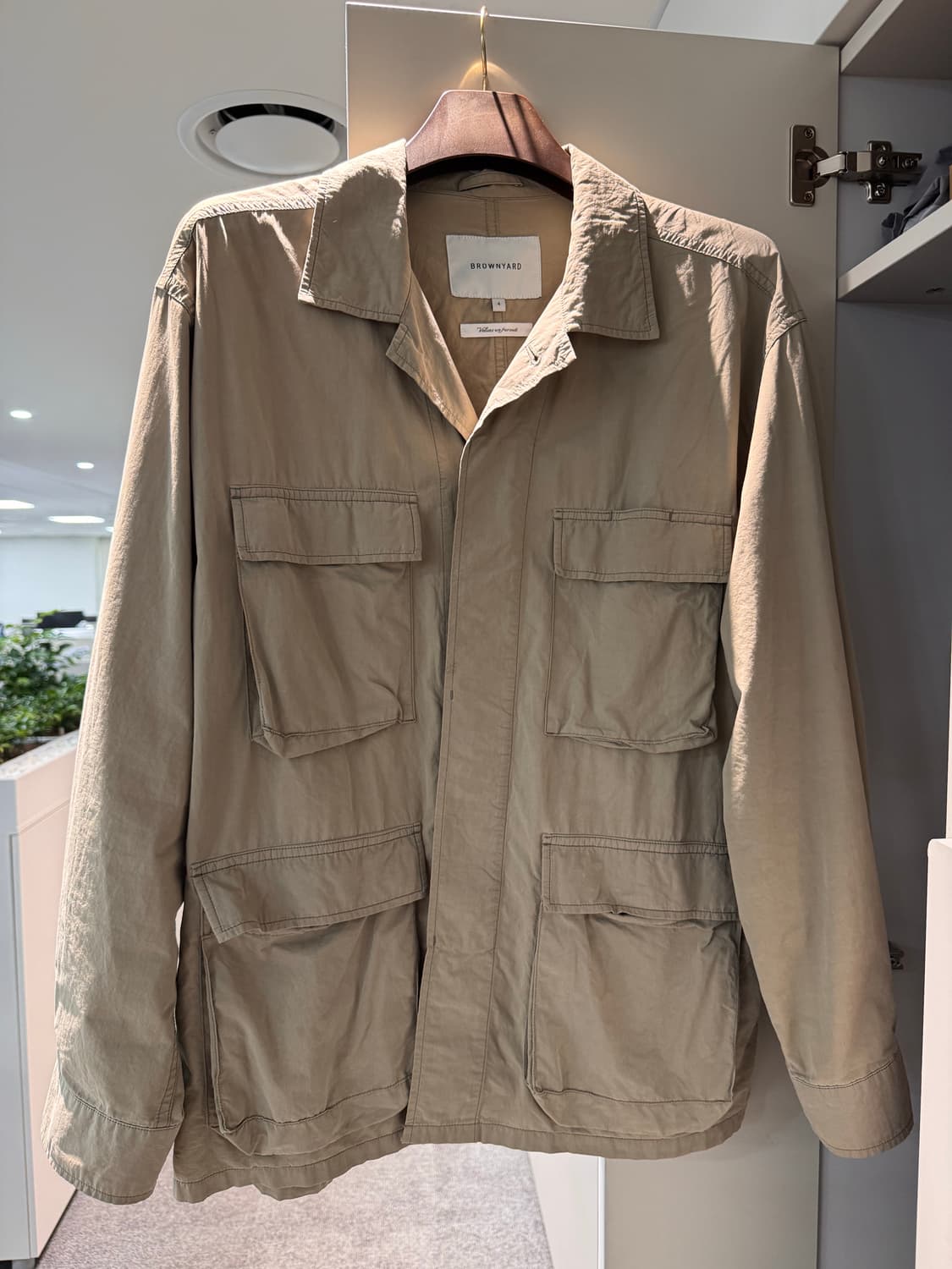 [4] 브라운야드 25ss 워시드 BDU 자켓 다크베이지 상품이미지2