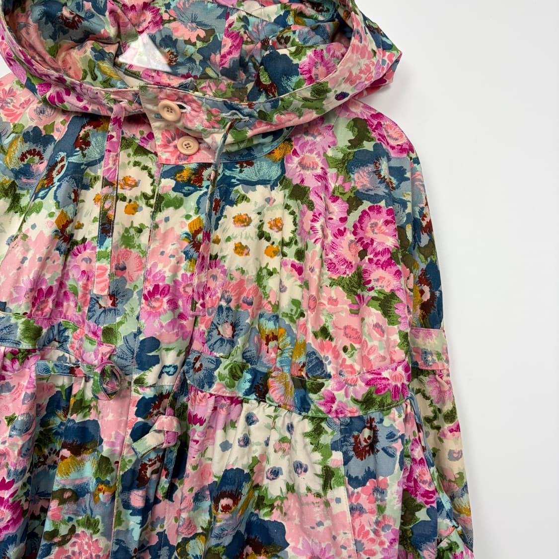 80s 이세이미야케 오버핏 패턴 후드 자켓 상품이미지4