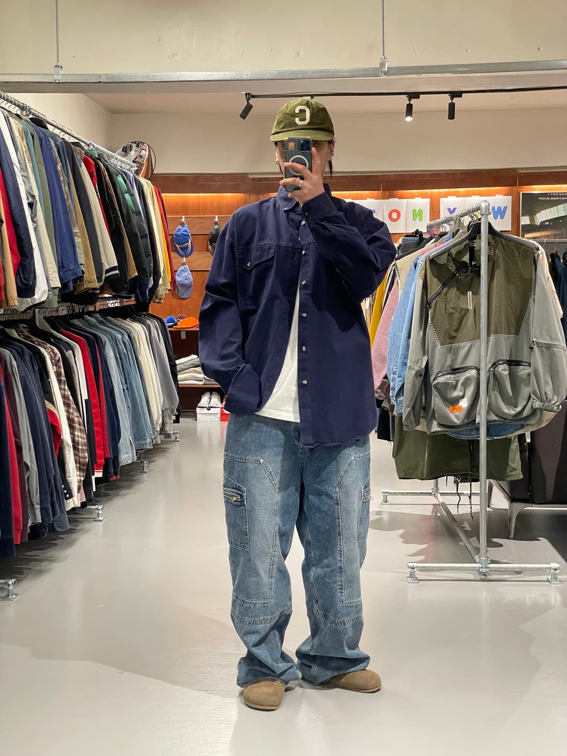 빈티지 헤비 코튼 워크 셔츠 상품이미지2